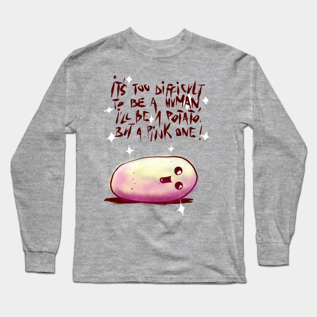 The human potato Long Sleeve T-Shirt by kharmazero